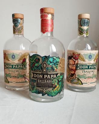 Bottiglie vuote 2 x DON PAPA BAROKO & MASSKARA