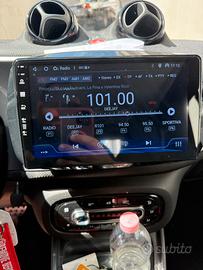 Autoradio android  per smart 453 + 2 casse