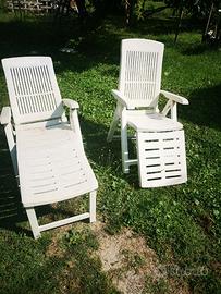 coppia di poltroncine da giardino