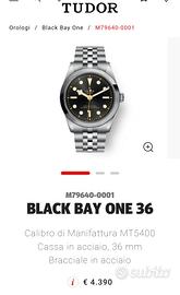 Tudor black bay 36mm RIBASSATO