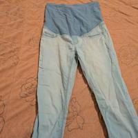Jeans premaman - 2 pezzi Tg S