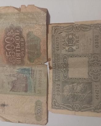 10 lire in carta giuseppe
