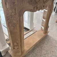 Cornice camino travertino
