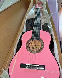 Nuove chitarre colore rosa o blu misura 80cm