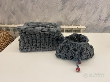 Borsa Clutch con portafoglio