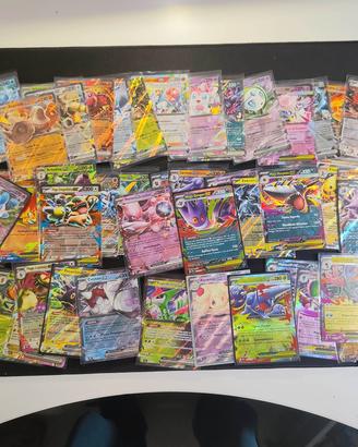 Lotto di 48 carte Pokemon tutte EX