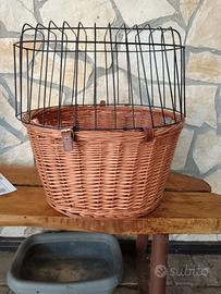 Cesto da bici per traporto cane