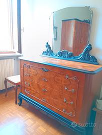 cassettiera con specchio 