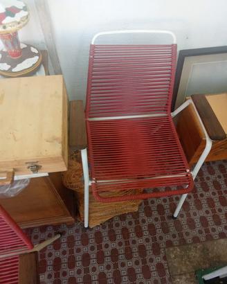 sedie di plastica con manico di legno 