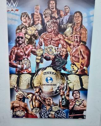 Stampa su tela di Wrestling Legends 40x60 Cm