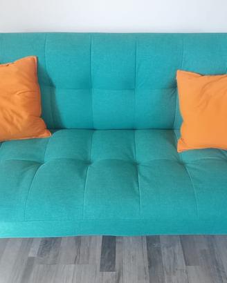 Divano letto azzurro