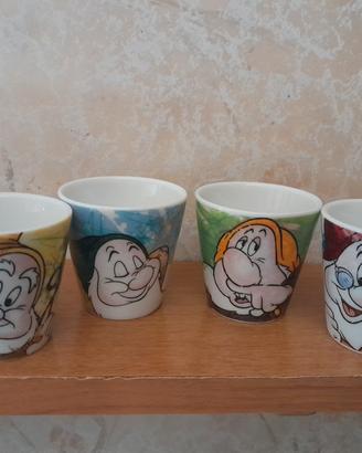 Set 4 tazzine caffè  Disney 7 nani