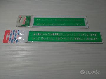 Normografo Lettere e Cifre Arda