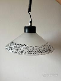Lampadario da soffitto bianco e nero