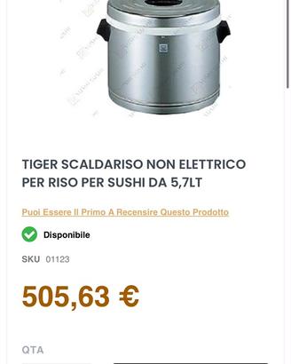 Mantenitore temperatura  PER SUSHI - POKÈ DA 5,7LT