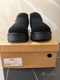Stivaletti platform ILC neri donna tg.41