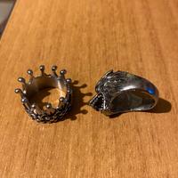 Anello corona e lupo