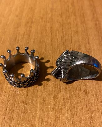 Anello corona e lupo