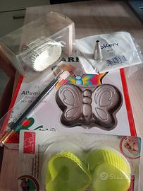 kit. teglia ...pirottini..  sacchetto  x dolci