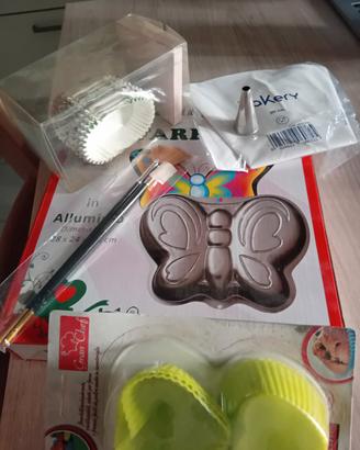 kit. teglia ...pirottini..  sacchetto  x dolci