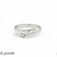 Anello ReCarlo con tre diamanti