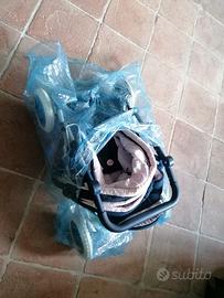 carrozzina Corolle blu e rosa