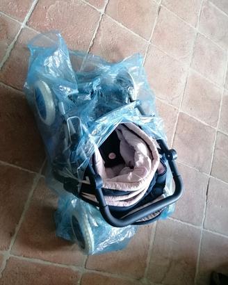 carrozzina Corolle blu e rosa