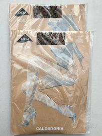 2 paia calze collant Calzedonia stampa tatuaggi
