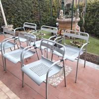 SEDIE  DA GIARDINO IN FERRO