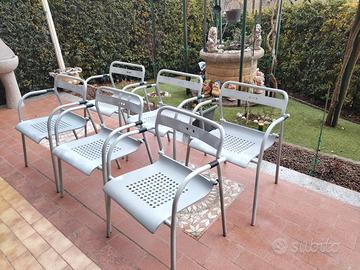 SEDIE  DA GIARDINO IN FERRO