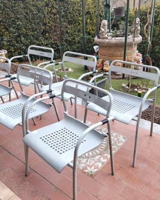 SEDIE  DA GIARDINO IN FERRO