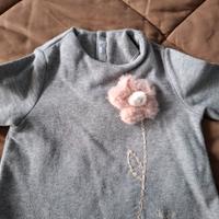 Vestito manica lunga Il Gufo per neonata