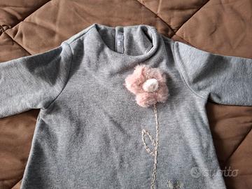 Vestito manica lunga Il Gufo per neonata