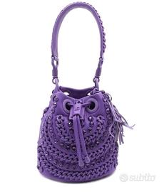 Borsa La carrie viola borchie
