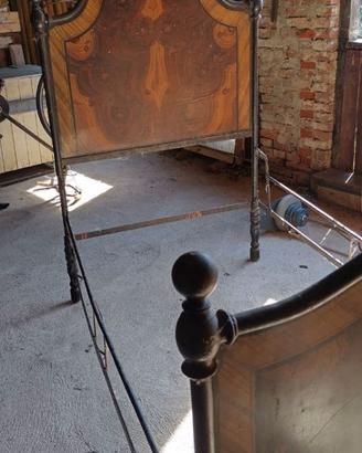 Letto in ferro dell'800