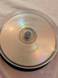 10 CD-ROM vergini Verbatim, 700mb, 52x, 80min