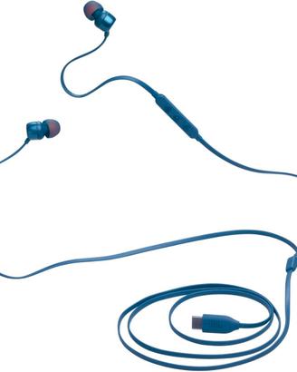 AURICOLARE CON MIC IN EAR BLU/WHITE/BLACK TYPE C