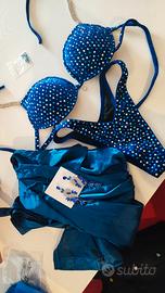 Bikini costume da gara competizione con accessori 
