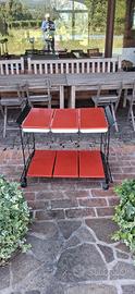 Carrello portavivande design anni 70