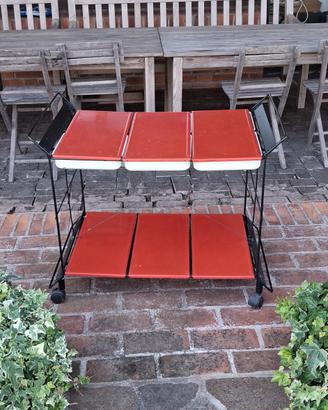 Carrello portavivande design anni 70