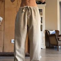 Pantaloni jogger beige con coulisse – Zara