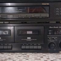 Doppia piastra Akai + tuner fm Akai 