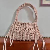 Borsa in fettuccia di cotone fatta a mano