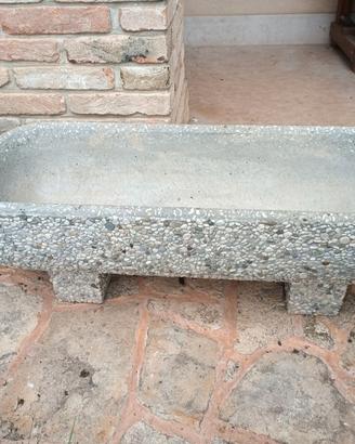Fioriera vaschetta in sasso artigianale