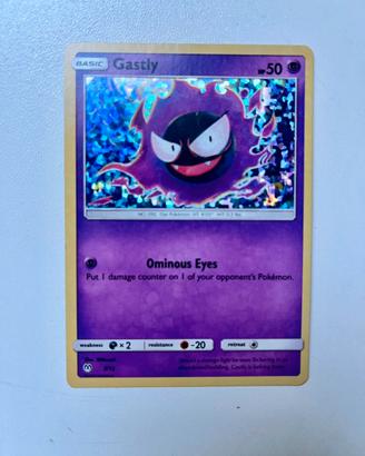 Carta Pokemon Gastly 36/111 - Reverse Holo