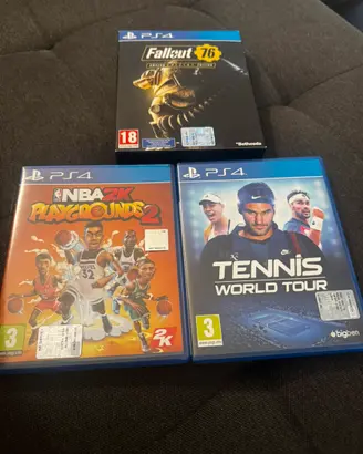Fallout 76, NBA Playgrounds 2, Tennis World Tour