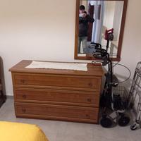 cassettiera e comodini camera da letto 