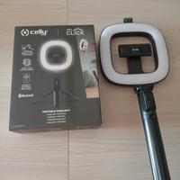 treppiede smartphone luce di riempimento 