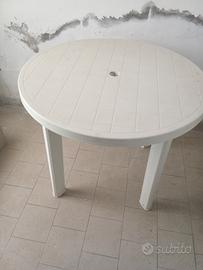 tavolo giardino con 2 sedie plastica 