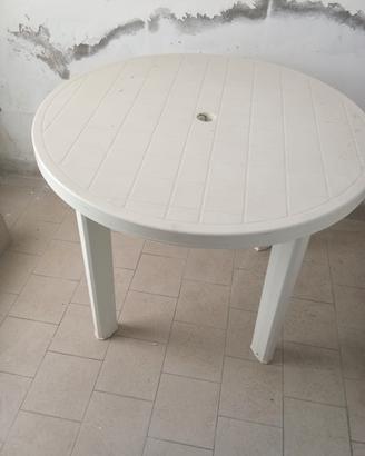 tavolo giardino con 2 sedie plastica 